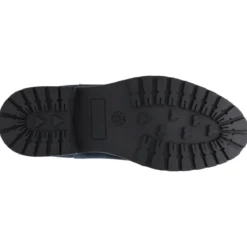 esmara® Herren Lederstiefeletten, 43, marineblau - B-Ware neuwertig