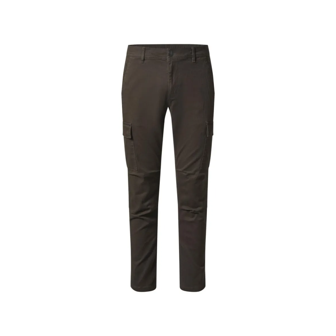 esmara Men Herren Cargohose mit hohem Baumwollanteil (Olive, 52) - B-Ware neuwertig