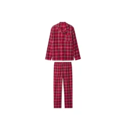 esmara Men Herren Flanell-Pyjama (Rot, S (44/46)) - B-Ware neuwertig