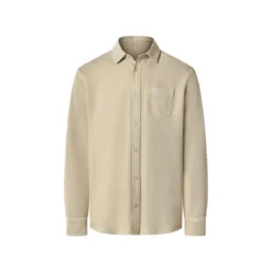 Esmara® MEN Herren Freizeithemd, L, beige - B-Ware neuwertig