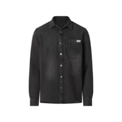 ESMARA MEN Herren Jeanshemd (Schwarz, S(37/38)) - B-Ware sehr gut