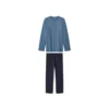 ESMARA MEN Herren Pyjama, XL, blau/navy - B-Ware neuwertig