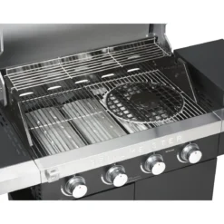 GRILLMEISTER Gasgrill, 4plus1 Brenner, 19,7 kW, mit 4 Garzonen - B-Ware neuwertig