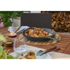 GRILLMEISTER Koch- und Grillzubehör, Gusseisen-Bratpfanne glatt - B-Ware sehr gut