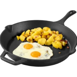 GRILLMEISTER Koch- und Grillzubehör, Gusseisen-Bratpfanne glatt - B-Ware sehr gut