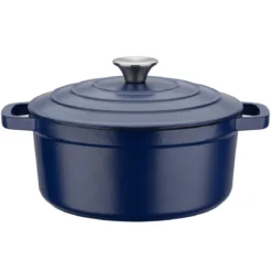 GSW Gusseisen-Kochtopf/ -Pfanne/ -Bräter »BLUE MAGIC« (Kochtopf, 24 cm) - B-Ware sehr gut