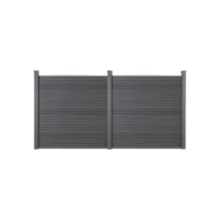 HOME DELUXE WPC Sichtschutzzaun »CALLADO«, 2x Element, 3 Pfosten - B-Ware neuwertig