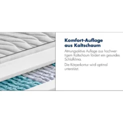 irisette® 7-Zonen Tonnentaschenfederkern-Matratze »Sylt«, H2, 100 x 200 cm - B-Ware neuwertig