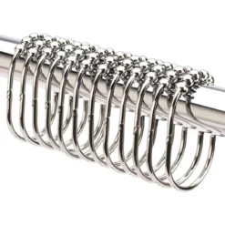 2LB Depot 12 extra große Duschvorhangringe aus Edelstahl - B-Ware sehr gut