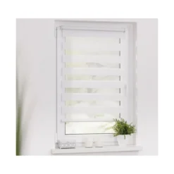 Lichtblick Duo-Rollo Klemmfix, ohne Bohren, verspannt, blickdicht, ab 45 x 150 cm - B-Ware