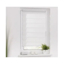 Lichtblick Duo-Rollo Klemmfix, ohne Bohren, verspannt, blickdicht, ab 45 x 150 cm - B-Ware