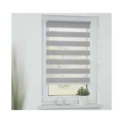 LICHTBLICK Duo Rollo Klemmfix, ohne Bohren, meliert, ab 45 x 150 cm - B-Ware