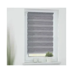 LICHTBLICK Duo Rollo Klemmfix, ohne Bohren, meliert, ab 45 x 150 cm - B-Ware