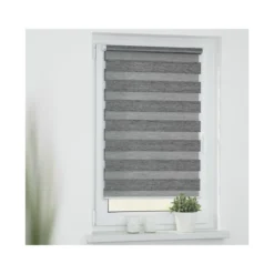 Lichtblick Duo Rollo Klemmfix, ohne Bohren, meliert, go green, ab 45 x 150 cm (45 x 150 cm) - B-Ware sehr gut