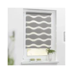 Lichtblick Duo Rollo Welle Klemmfix, ohne Bohren, ab 45 x 150 cm - B-Ware