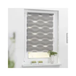 Lichtblick Duo Rollo Welle Klemmfix, ohne Bohren, ab 45 x 150 cm - B-Ware