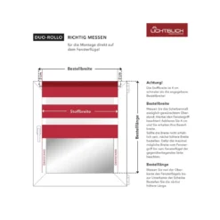Lichtblick Klemmfix Duo-Rollo, ohne Bohren, 60 x 150 cm, dunkelbraun - B-Ware neuwertig