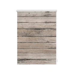 Lichtblick Rollo Klemmfix, ohne Bohren, blickdicht, ab 45 x 150 cm (braun, 60x150 cm) - B-Ware sehr gut