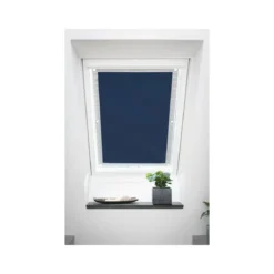 Lichtblick Sonnenschutz Dachfenster »Haftfix«, ohne Bohren, Verdunkelungsfunktion, Blau, 59 cm, 91,5 cm - B-Ware neuwertig