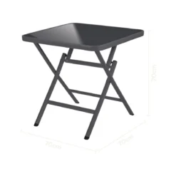 LIVARNO® Alu-Glastisch »Houston / Toronto«, 70 x 70 x 70 cm - B-Ware