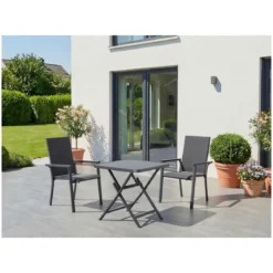 LIVARNO® Alu-Glastisch »Houston / Toronto«, 70 x 70 x 70 cm - B-Ware