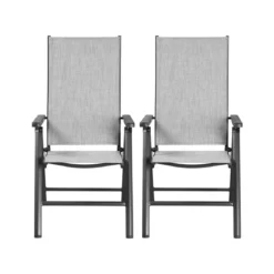 LIVARNO® Alu-Klappsessel »Houston« hellgrau-meliert, 2 Stück - B-Ware