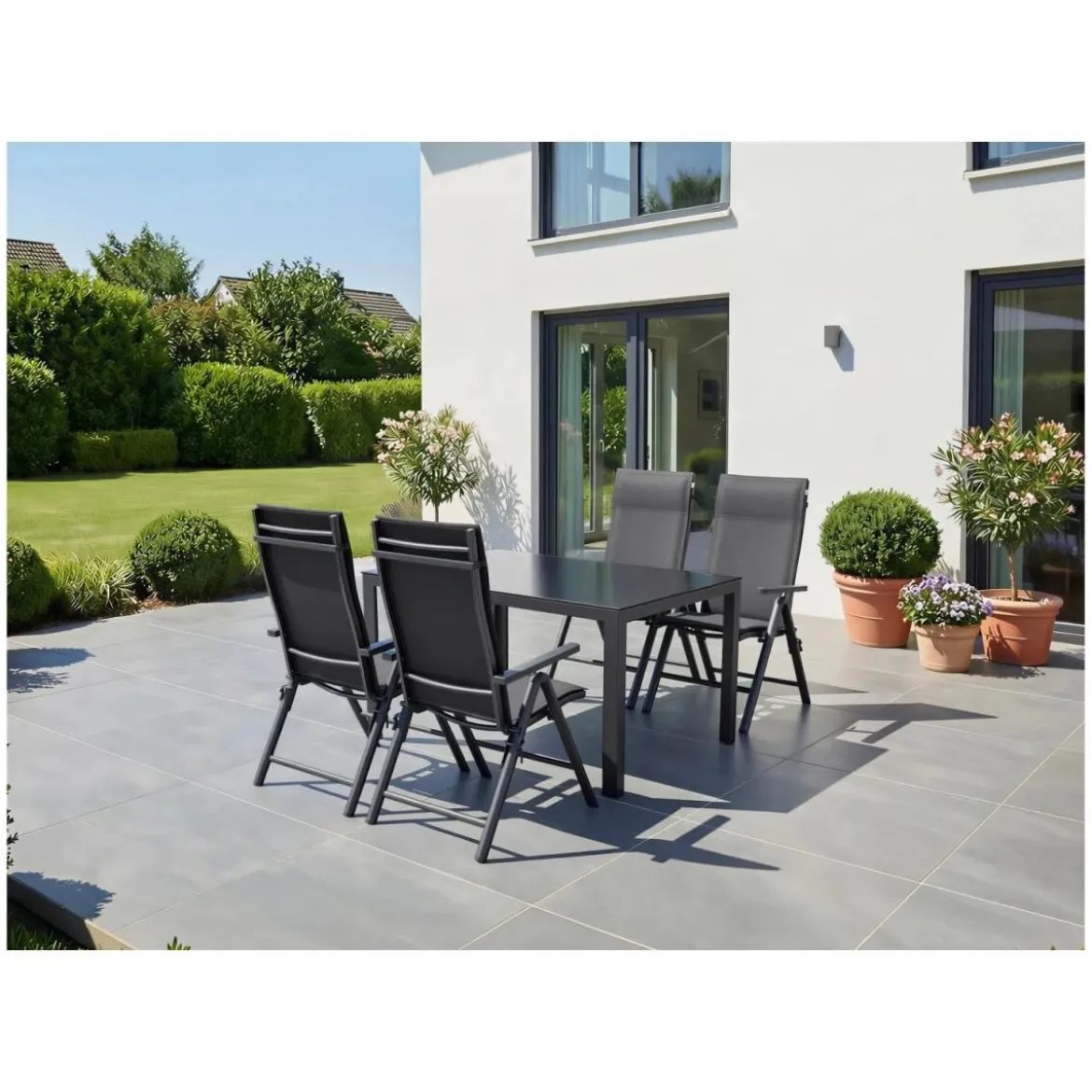 LIVARNO® Alu-Klappsessel »Houston« anthrazit, 2 Stück - B-Ware