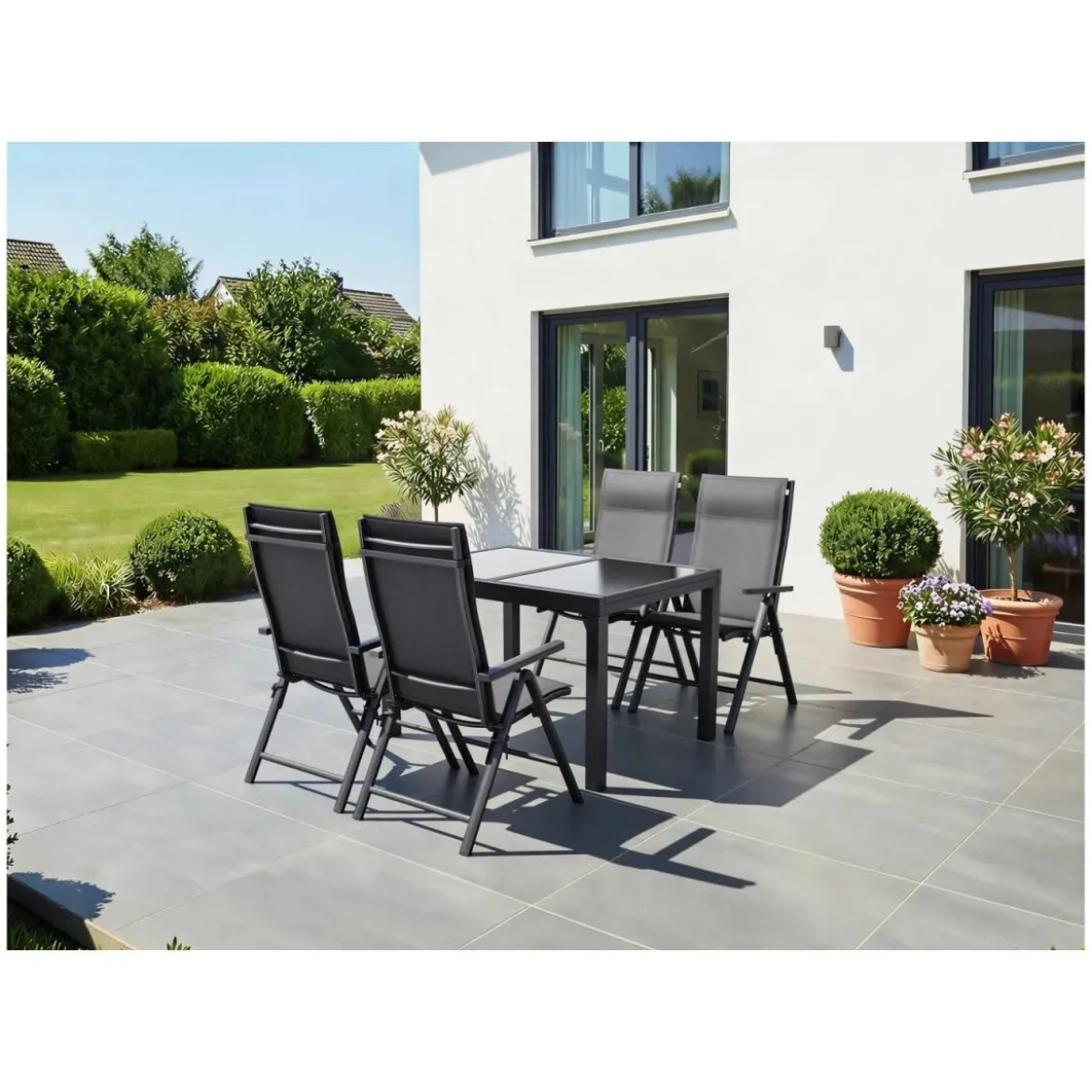 LIVARNO® Alu-Klappsessel »Houston« anthrazit, 2 Stück - B-Ware