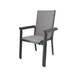 LIVARNO® Alu-Stapelsessel »Houston« hellgrau-meliert - B-Ware sehr gut