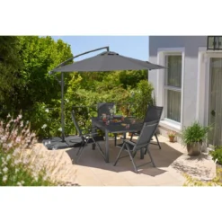 LIVARNO Ampelschirm, Ø300 cm, anthrazit - B-Ware