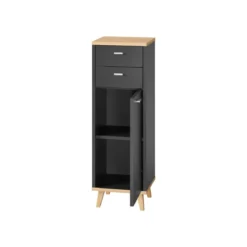 LIVARNO® Bad-Seitenschrank Corfu, anthrazit - B-Ware