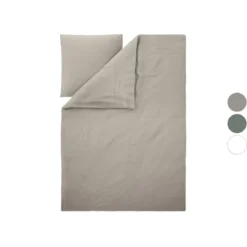 LIVARNO® Baumwoll-Leinen-Bettwäsche, 135 x 200 cm - B-Ware