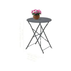 LIVARNO® Bistro-Set, 3-teilig (Anthrazit) - B-Ware sehr gut