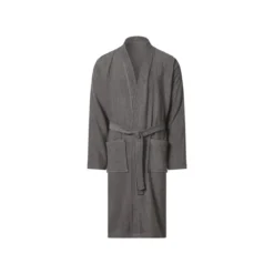 LIVARNO® Damen/Herren-Bademantel, M, grau - B-Ware neuwertig
