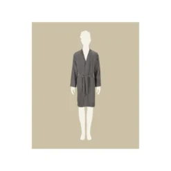 LIVARNO® Damen/Herren-Bademantel, M, grau - B-Ware neuwertig