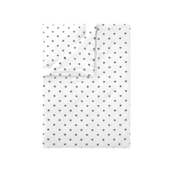 LIVARNO® Edel-Renforcé-Bettwäsche, 135 x 200 cm (Weiß/schwarz) - B-Ware neuwertig