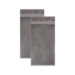 LIVARNO® Handtücher, 50 x 100 cm, 2 Stück, grau - B-Ware neuwertig