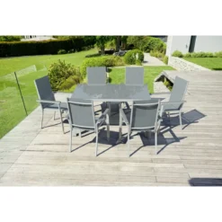 LIVARNO HOME Alu-Gartentisch »Houston« weiß, 140 x 92 x 74 cm - B-Ware