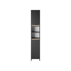 LIVARNO home Badezimmer-Hochschrank Oslo, anthrazit - B-Ware neuwertig