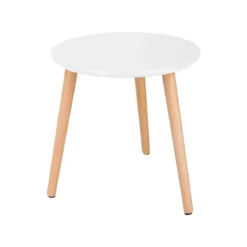 LIVARNO HOME Beistelltisch, Ø 40 cm (Weiß) - B-Ware sehr gut