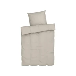 LIVARNO home Bettwäsche, aus Musselin, 155 x 220 cm, beige - B-Ware sehr gut