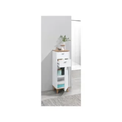 LIVARNO home »CORFU« Badezimmer-Seitenschrank, weiß - B-Ware sehr gut