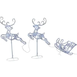 LIVARNO home 3D-Lichtfiguren, 3 tlg. mit 120 LEDs - B-Ware Transportschaden Kosmetisch