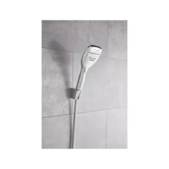 LIVARNO home Handbrause-Set, mit Wechselschalter, 3 Strahlarten, eckig - B-Ware Transportschaden Kosmetisch