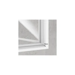 LIVARNO home Insektenschutzfenster, magnetisch, 110 x 130 cm, anthrazit - B-Ware sehr gut