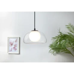 LIVARNO home LED-Pendelleuchte, mit halbtransparentem Diffusor, 3 W, transparent - B-Ware neuwertig