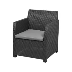 LIVARNO home Loungeset, 4-teilig, Pre Zero, anthrazit/grau - B-Ware sehr gut