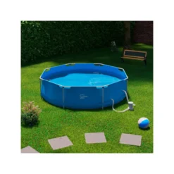 LIVARNO home Metal-Frame-Pool, Ø 300 x H 76 cm - B-Ware