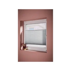 Livarno Home Plissee Rollo für Fenster 70 x 130 cm, weiß - B-Ware sehr gut