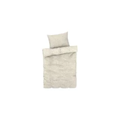 LIVARNO home Renforcé Bettwäsche-Set, 140 x 200 cm, 70 x 90 cm, 4-teilig, gemustert beige - B-Ware sehr gut